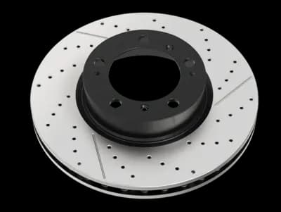 Bremsscheibe DBA Street Series OEX mit OEM-kompatibler kreuzgebohrter Musterung speziell für europäische Fahrzeuge